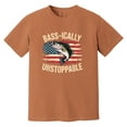 thumbnail image 5 of Bass-ically Unstoppable Fishing Shirt, Patriotic Bass Fisherman Tee, Funny American Flag Fishing T-Shirt Gift for Men, 5 of 7