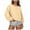 Beige, variant on CQONEPT Womens Fleece Lined Sweatshirts Crewneck Loose Fit Pullover Tops Long Sleeve Trendy Clothes with Pockets Pink M