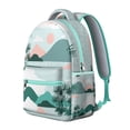 thumbnail image 2 of Student Laptop Daypack with Hawaii Tropical Wind Palm Leaves: Perfect Gift, Durable Lightweight Backpack for High School, College, Large Capacity Campus Commute, 2 of 6