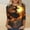 Multicolor plus size halloween tops a3, variant on Women Plus Size Halloween Round Neck 3/4 Sleeve Graphic Gothic Pullover Tops Casual Fall Winter Tunic Blouse Trendy Dressy Vacation Outfits, Multicolor M