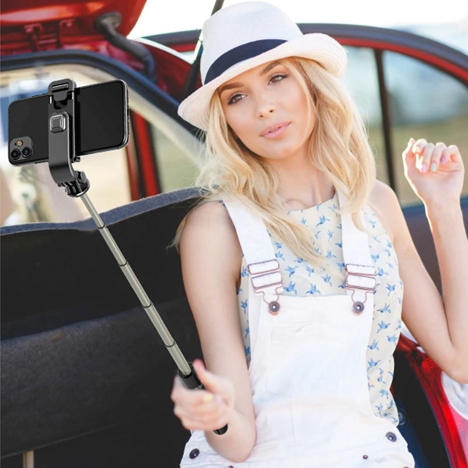 Cell Phone Selfie Stick Tripod Aluminium Alloy Selfie Stick with Wireless Remote Smartphone Tripod Tripod