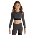 thumbnail image 1 of Soffe Girl's Long Sleeve Crop Top, 1 of 1