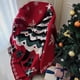 thumbnail image 4 of Manta para sofá, manta roja con decoración navideña, manta gruesa de invierno para sala de estar, manta de punto, manta de cama, bufanda de punto., 4 of 6