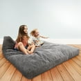 thumbnail image 2 of CordaRoy's Terry Corduroy Sensory Crash Pad for Kids and Adults, Gray, 2 of 10