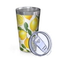 thumbnail image 2 of 16oz Tumblers Lemon Stainless Steel Vacuum Insulated Double Wall Travel Tumbler Cups Mug with Lid and Straw,Cleaning Brush for Coffee,Tea, 2 of 4