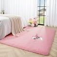 thumbnail image 5 of TWINNIS Super Soft Fluffy Carpets Shaggy Area Rugs For Living Room Bedroom Nursery Room,6'x9',Pink, 5 of 7