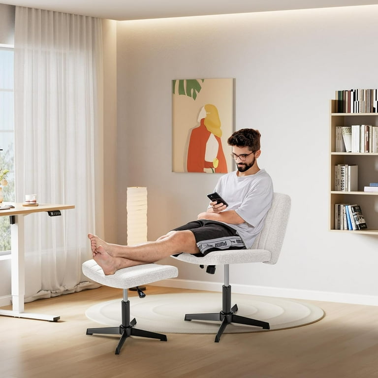 dxynlzq Desk Chair No Wheels Arms Armless Office Chair with