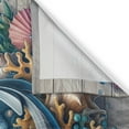 thumbnail image 2 of Ambesonne Nautical Kitchen Curtains, Underwater Around Anchor, 55"x30", Teal Pink and Coconut, 2 of 3