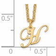 thumbnail image 3 of Ss/Gold Plated Sterling Silver Gold-Plated Letter H Initial Necklace Made In United States -Jewelry By Sweet Pea, 3 of 3