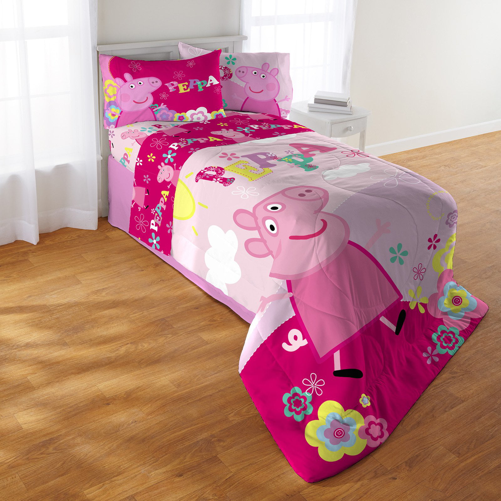 Peppa Pig Tweet Oink 4 Piece, Peppa Pig Bed In A Bag Twin