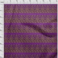 thumbnail image 3 of oneOone Polyester Lycra Fabric Leaves & Floral Block Print Fabric BTY 56 Inch Wide, 3 of 4