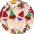 thumbnail image 3 of FELTECHELECTR 24 mini sombreros navideños de moda para fiestas, envoltorios de piruletas, tapas para botellas de vino y dulces., 3 of 6