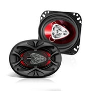 BOSS Audio Systems CH4630 4 x 6 Inch 3-Way Full Range Coaxial Car Speakers, 250 Watts Peak Power, Poly Injection Cone, Rubber Surround, Sold in Pairs
