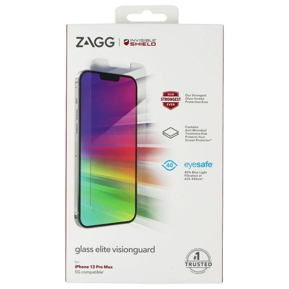 ZAGG InvisibleShield Glass Elite Visionguard Screen for iPhone 13 Pro Max