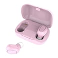 thumbnail image 1 of Auriculares inalámbricos Bluetooth 5.0 con cancelación de ruido y estuche de carga, color rosa Rosado, 1 of 9