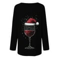 thumbnail image 5 of Christmas Shirts for Women Ugly Christmas Sweater Crew Neck Blouses Long Sleeve Sweatshirts Christmas Tree Print Pullover Sweater Blouses Fall Casual Trendy Sweatshirt Hooded Pullover Tops, 5 of 5