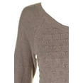 thumbnail image 3 of maison Jules Womens Dot Pullover Sweater, Beige, Small, 3 of 3