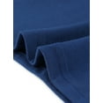 thumbnail image 5 of DARING DIVA Women's Plus Plain Crew Neck Ruffle Short Sleeves Blouse 3X Dark Blue, 5 of 6