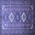 thumbnail image 1 of Ahgly Company Indoor Square Persian Blue Traditional Area Rugs, 5' Square, 1 of 4