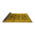 thumbnail image 2 of Ahgly Company Indoor Square Oriental Yellow Industrial Area Rugs, 6' Square, 2 of 4