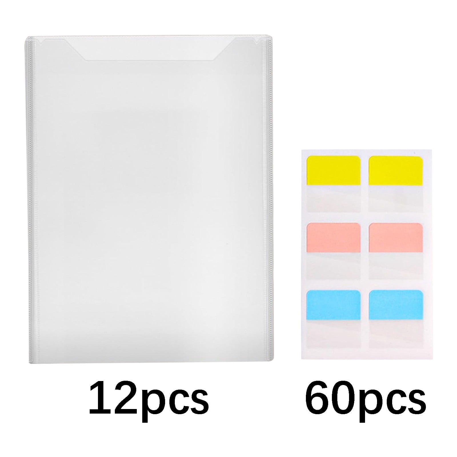 Paper Storage Organizer,Craft Document Folder,Labeled File Holder,Clear Top Loading Waterproof Plastic Storage Bag With Index Tabs for Photo Vinyl Paper Classification Arrangement Supplies