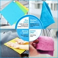 thumbnail image 4 of Swedish Dishcloth, 12pcs, 10 Times Absorbent Cellulose Sponge Cloth, Strong Cleaning Reusable Kitchen Cleaning Cloth, Environmental Protection Odorless Water Fast Dry Dish Cloths -, 4 of 7