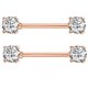 thumbnail image 1 of 14G 5 Pares Anillos para Pezones Anillo para Lengua Acero Quirúrgico Pezones Retenedor Piercing Mujeres Plata Barras Rectas, 1 of 5