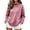Pink, variant on Womens Plus Size Leopard Print High Neck Top Long Sleeve Knit Pullover Blouse Cheetah Tops White XL