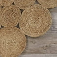 thumbnail image 4 of Desert Fields Birdie 4' Round Hand-Braided Circles Natural Jute Indoor Area Rug, 4 of 10