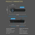 thumbnail image 4 of Smart Fingerprint Door Lock - Bluetooth Enabled Keyless Entry Deadbolt with 0.5s Unlock, Fits Doors 35-70mm Thick, DIY Install for Home/Apartment (Silver), 4 of 9