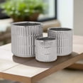 thumbnail image 6 of Perla Ceramic Round Planter Set (Set of 3), 6 of 8