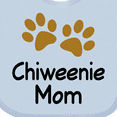 thumbnail image 4 of Inktastic Chiweenie Mom Paw Print Girls Baby Bib, 4 of 4