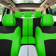 thumbnail image 6 of FH Group Universal Fit 3 Rows Flat Cloth Car Seat Covers for Auto Trucks SUV, Split Benches - 7 Seaters Green, 6 of 9