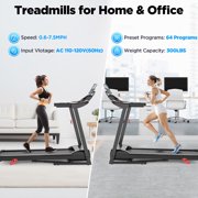 3.0HP Folding Treadmill with 9% Incline, Dual Bluetooth Speakers, App Sync, Wide Belt, Heart Rate Monitor – Home Gym Running Machine/Treadmill