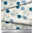 thumbnail image 2 of Soimoi Cotton Poplin Fabric Geometric & Polka Dots Printed Craft Fabric by the Yard 56 Inch Wide, 2 of 3