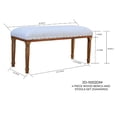thumbnail image 2 of 4 Piece Wood Bench And Stools Set (Diamond), 2 of 3