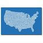 Trademark Art "US City Map XIII" Canvas Wall Art by Michael Tompsett