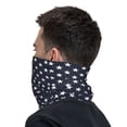 thumbnail image 2 of Stars Navy Blue Whiteneck Gaiter Elastic Balaclavas Face Mask Versatile Bandana For Men Women, 2 of 7