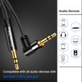 thumbnail image 3 of Yeung Qee Cable Auxiliar De 3,5 Mm Cable De Audio Estéreo Macho A Macho Trenzado De Nailon De 3,5 Mm Adaptador De Entrada Auxiliar De Audio Para Auriculares Altavoz Estéreo Para El Hogar Del Automóvil, 3 of 5