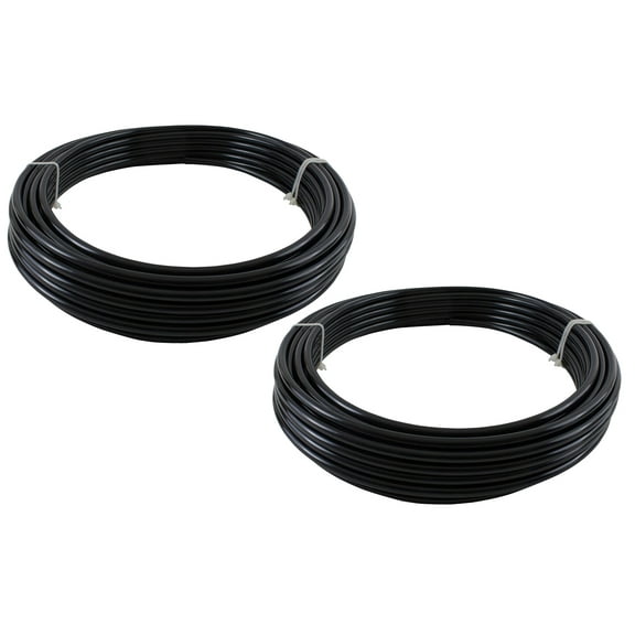 (2 Pack) 5/8" OD x 100' Black SAE J844 Nylon Air Brake Tubing DOT Approved | Pneumatic Nylon Air Line Hose for Air Brake System