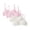 D, variant on 4 Packs Little Girls Casual Adjustable Strap Cute Training Bra Sets Wireless Crop Cami Padded Bras Everyday Bra Set For Preteen Girls 6-12 Years