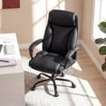 thumbnail image 4 of Costway 400 LBS Big & Tall Leather Office Chair Adjustable High Back Task Chair, 4 of 10
