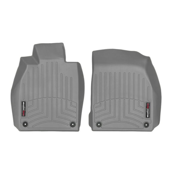 WeatherTech Custom Fit FloorLiners compatible with 4614651Â - 1st Row (Driver & Passenger) Grey