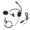 thumbnail image 1 of Auriculares de centro de llamadas con cancelación de ruido de un solo oído, auriculares de negocios ergonómicos ajustables con micrófono, 1 of 10