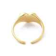 thumbnail image 3 of 925 Sterling Silver Open Cuff for Women Heart Golden 8.5mm Adjustable, 3 of 3