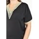 thumbnail image 4 of Blusa de chifon con encaje Roman Fashion Talla Extra 009 Negro 38, 4 of 7