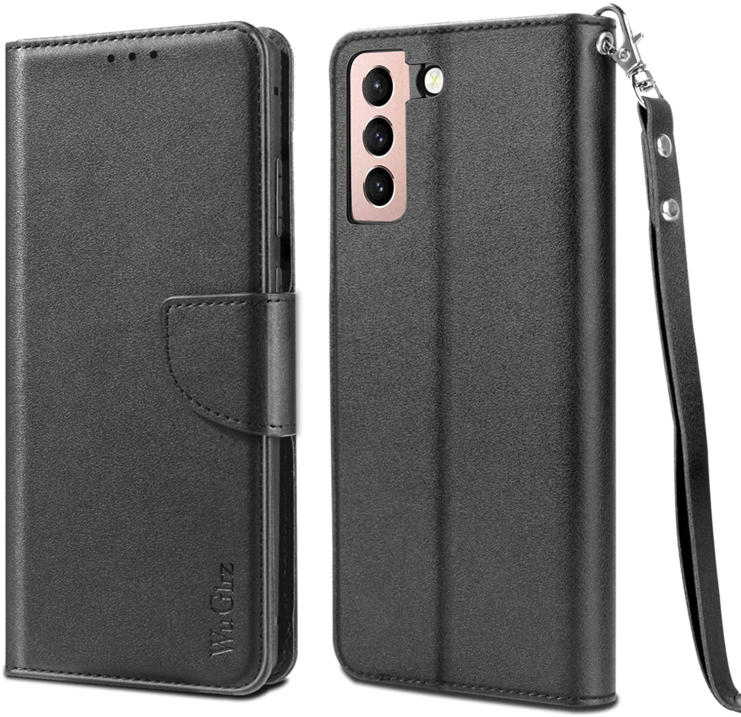 Kickstand Feature Fyy Samsung Galaxy A32 5G Case, Premium PU Leather Flip Wallet Phone Case Protective Cover with Card Holder for Samsung Galaxy A32 5G 6.5 2021 Black