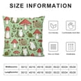 thumbnail image 5 of Leisuo Mushrooms Frogs Pillowcase for Hair and Skin Soft and Comfortable Body Pillow Cases with Invisible Zipper Luxury Breathable Pillow Cover for Sleeping Home, 5 of 5