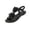 Black, variant on Double Blossom Flat Shoes, Elastic Ankle Strap Footwear, Women's Flower T Strap Sandals Sweet Double Blossom Flat Shoes Elastic Ankle Strap Summer Open Toe Casual Beach Footwear, Camel 6