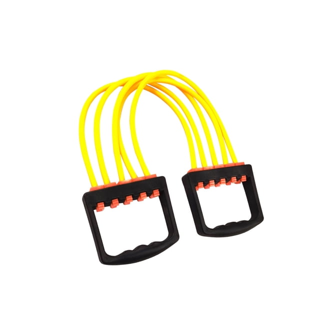 Expansor de pecho Naiovety equipo de Fitness de larga duración TPR multicolor Amarillo